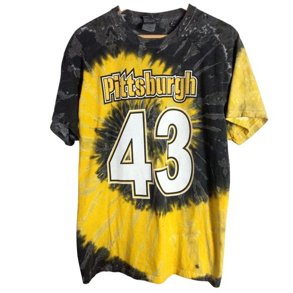 Pittsburgh Steelers 43 Ben Roethlisberger Tie Dye Shirt Large - Picture 1 of 4